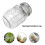 Pot de germination avec couvercle grillagé en acier inoxydable Germoir à large ouverture d'un quart 3