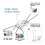 Automatic Bobbin Winder with Auto Stopper, Large Spool Thread Holder for Sewing Machine Thread Wind 4