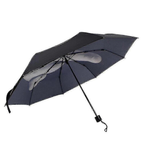 Cooler, modischer schwarzer Regenschirm mit neuem Mittelfinger-Design 1