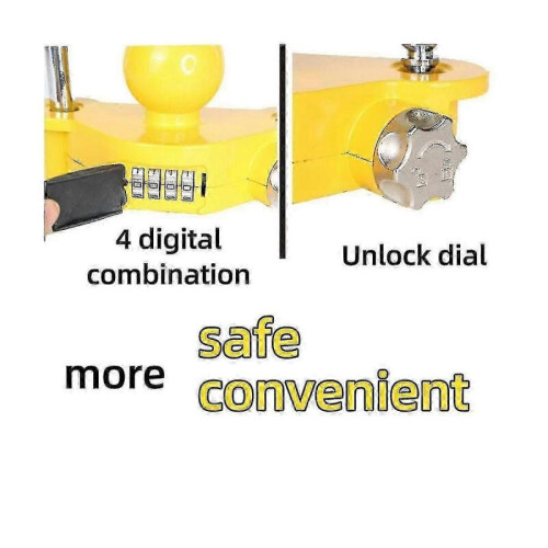 Combination Trailer Lock Rv Security Lock Dome Coupler U-shaped Dome Lock Lock Trailer Lock Auto 2