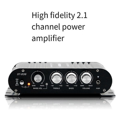 Ενισχυτής HiFi St-838 2.1 καναλιών αυτοκινήτου Mp3 Mini Aux Aux με ρύθμιση υψηλώ 1