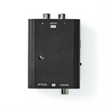Convertitore Audio - NEDIS - ACON2509BK - Digitale - 1x S/PDIF - 1x TosLink