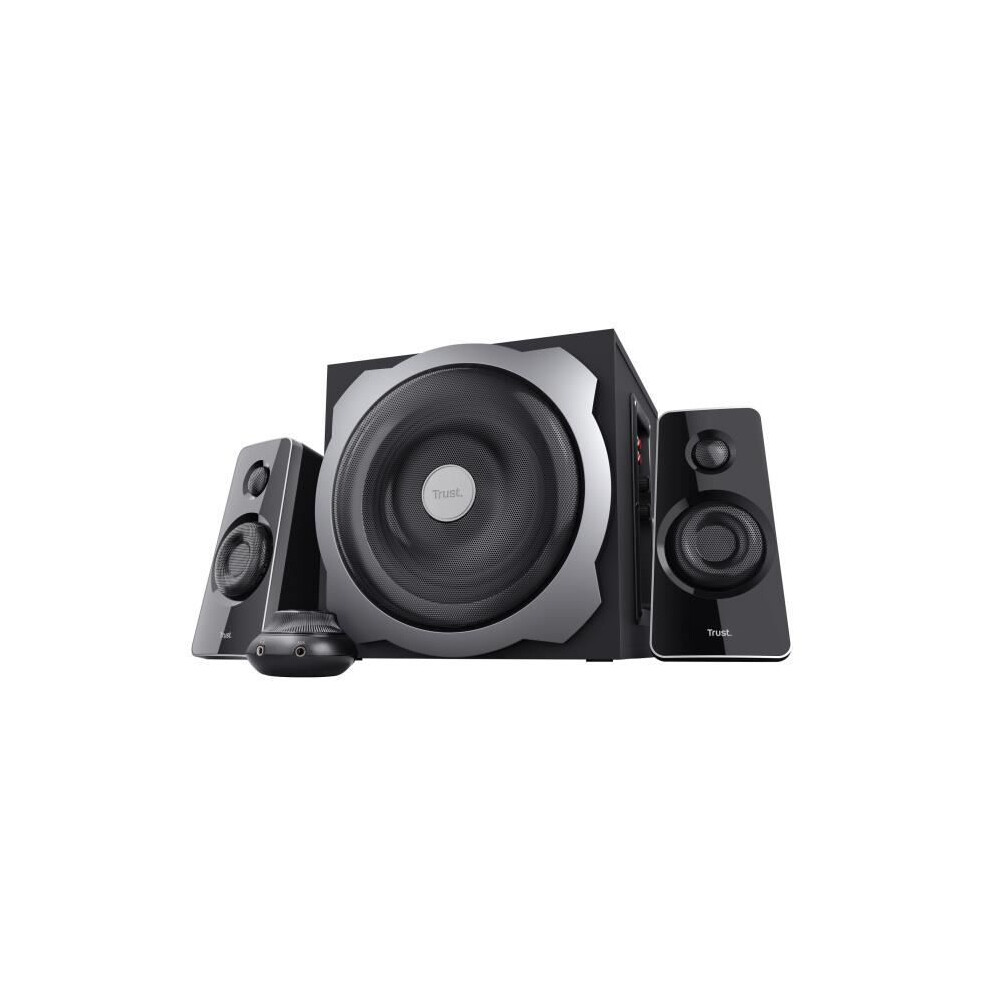 Trust Tytan Pc 2.1 Lautsprecher Mit Subwoofer, 120 W, Kabelgebundenes Lautstärkeregler, Für Pc Und Laptop