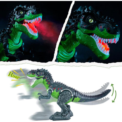 Ηλεκτρονικός Δεινόσαυρος T-rex με Περιπατητή με Προσομοίωση Ψεκασμού 2