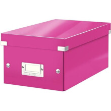 LEITZ Scatola di Ritenzione Click&Store DVD WOW Rosa