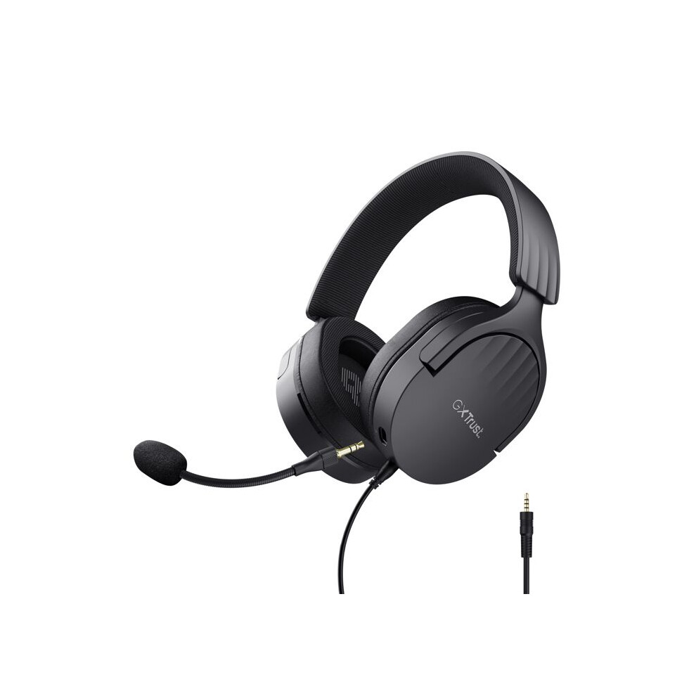 GXTrust Fayzo Gaming Headset Over-Ear Kopfhörer 3,5-mm Klinke, Schwarz | für PC PS5 PS4 Xbox Series X|S Switch, Mikrofon mit Geräuschunterdrückung - Bild 6
