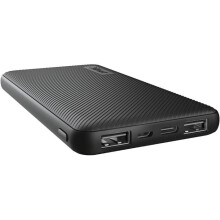 Ulkoinen akku - Trust - Primo - 10000mAh - Ultra Thin - 3 tuloa - USB-C