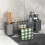 Kitchen Sink Organizer Rack - Plastic Self-Draining Shelf for Soap 2