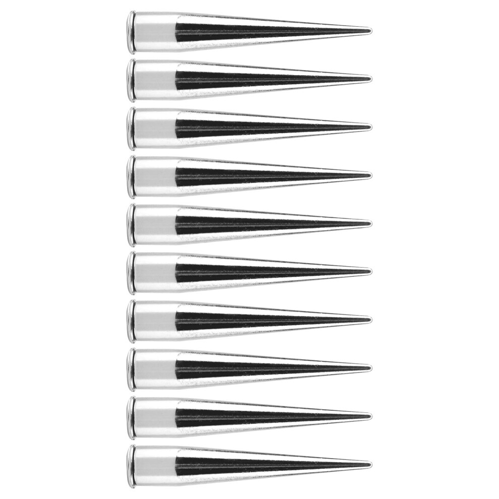 Silver 7Mm Metal Spike Rivets & Studs 10 Sets For Leather Craft Diy Supplies 4341393784945