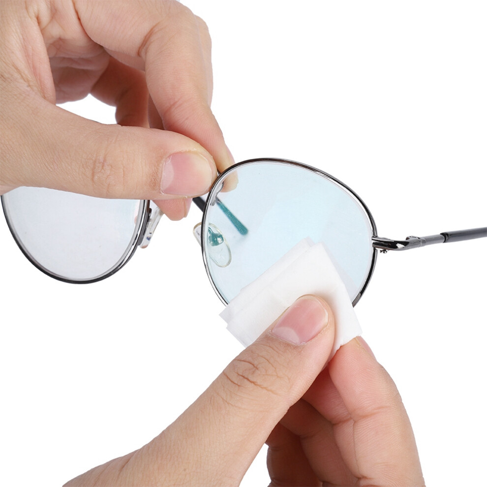 Lens Cleaning Wet Wipes 100pcs for Glass Resin Disinfection & Bacteria Kill