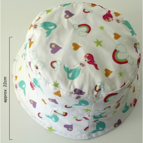 (White, 1-2yrs) SSP Hats Mermaid Sun Hat 1