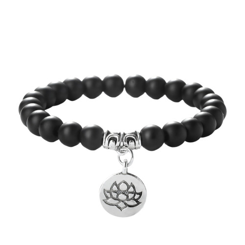 Stilvolles elastisches buddhistisches Perlenarmband,-2