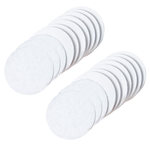10Pcs Sticky Round Tape Double Sided Adhesive Hook and-White