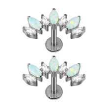 Fashionable Internally Threaded T Shape Ear Studs For-2