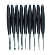 9Pcs Wooden Handle Crochet Hook Aluminium Crochet Hook Needle
