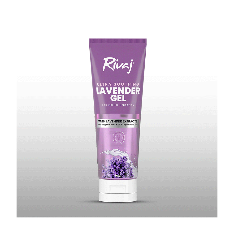 Lavender Rivaj Skin Gel |Hydrating Skin Gel, Calming Face Gel, Skincare Gel, Moisturizing Gel - 100Ml