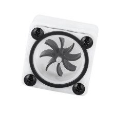 G1/4 2/3Way Water Flow Meter, 4x4x2.5 cm, 40 g, Clear