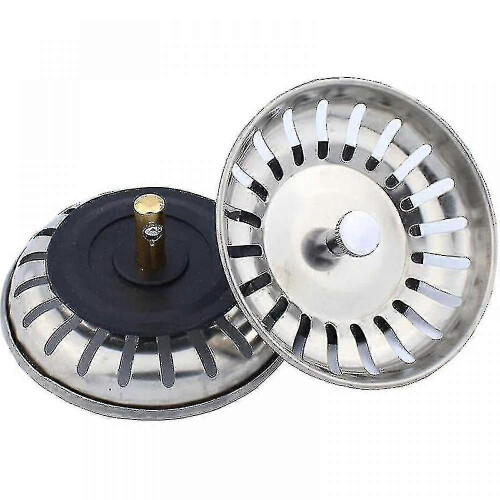 Panier d'évier à passoire : ensemble de remplacement en deux pièces (78 mm x 55 mm)