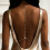 Trendy Adjustable Pearls Strand Body Chain Alloy Texture-gold 3