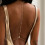 Trendy Adjustable Pearls Strand Body Chain Alloy Texture-gold 6