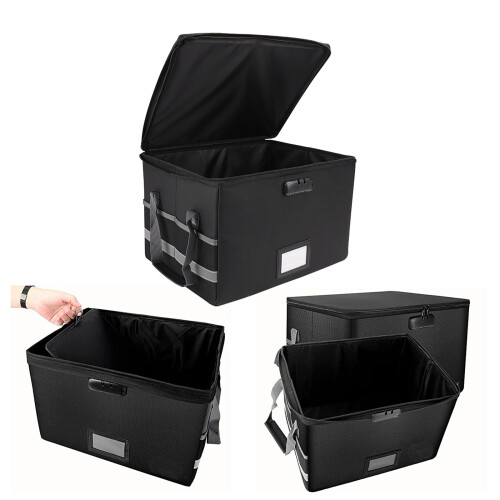 2000 Fireproof Document Storage Box With Lock For-silver gray 2