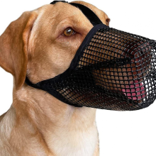 Pustende nettingmunnkurv størrelse L (22-34 kg) - Anti-bitt, anti-gjeff og anti-gripekomfortmaske for mellomstore og store hunder