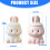 Rabbit Designs Ceramic Cup 350ml Coffee Mug With Lid For-Pink 7