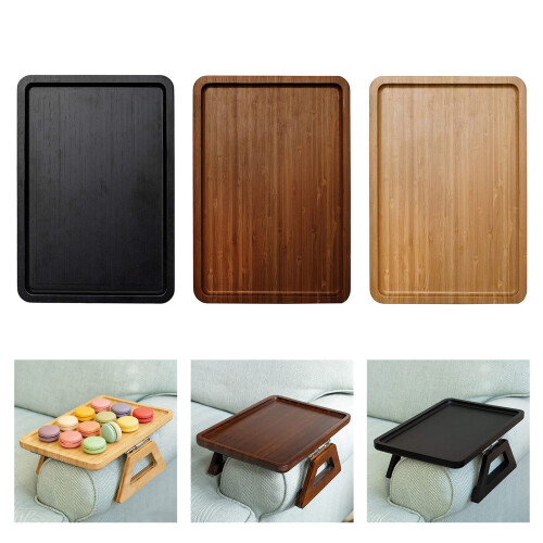 Multipurpose 23cm Deep Timber Drink Stand Tray For Home-brown 2