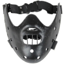 Halloweenská maska Hannibal, horor, strašidelný Hannibal Lecter, Mlčení jehňátek, maškarní, cosplay, párty, 3 barvy, vybran