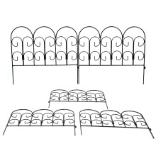 5 x Metal Garden Lawn Edging Path Flower Bed Border Fence Panels