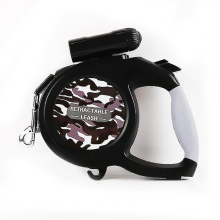 Einziehbare Hundeleine mit Taschenlampe, 5 m/8 m ausziehbare Hundeleine mit heller Taschenlampe für kleine bis mittelgroße Hunde, die sich