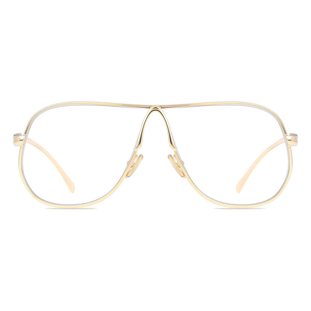 Miu Miu Woman Sunglass MU A56S - Frame color: Gold, Lens color: Clear Blue-Violet Light Filter - Image 3