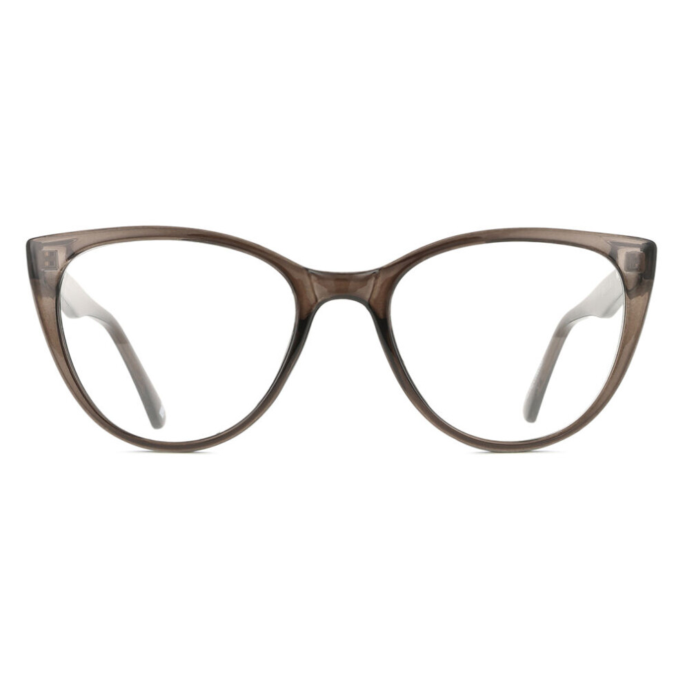Smartbuy Collection Full Rim Cat Eye Frosted Grey Silja Cp113g Women Eyeglasses