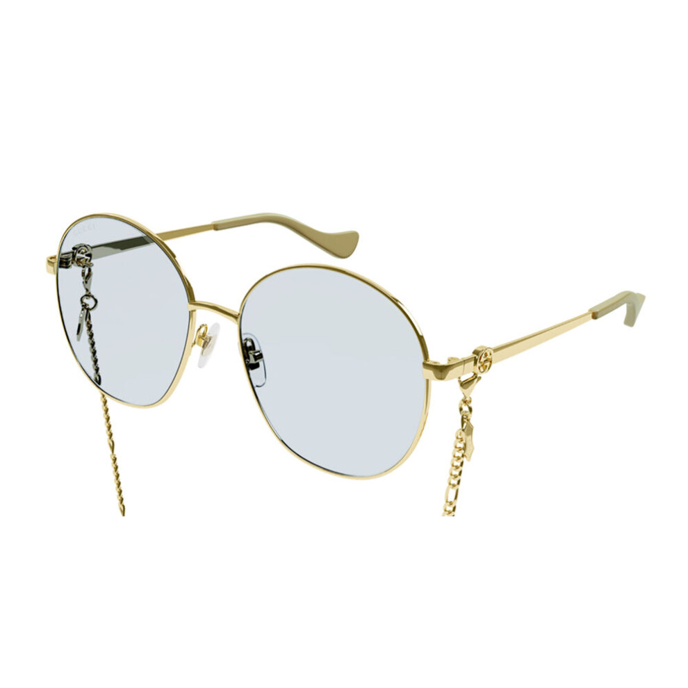 Gucci Gg1090sa Asian Fit 004 Women New Sunglasses Gold