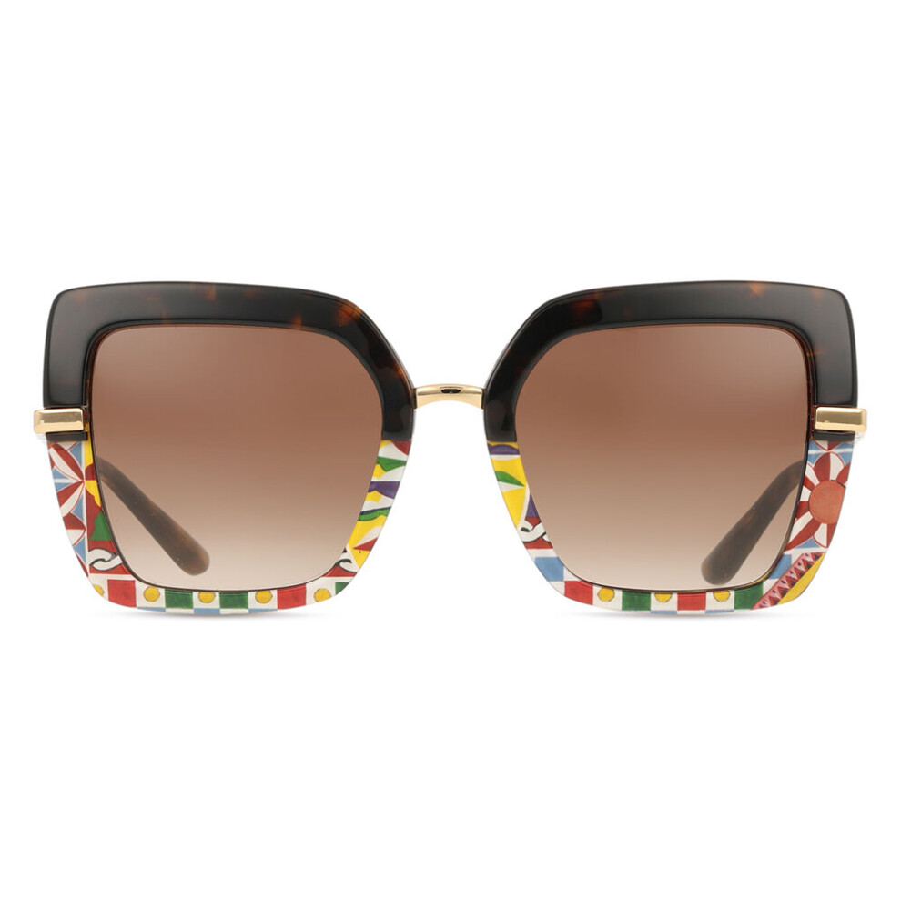 Dolce & Gabbana Dg4373f Asian Fit 327813 Women New Sunglasses Multicoloured