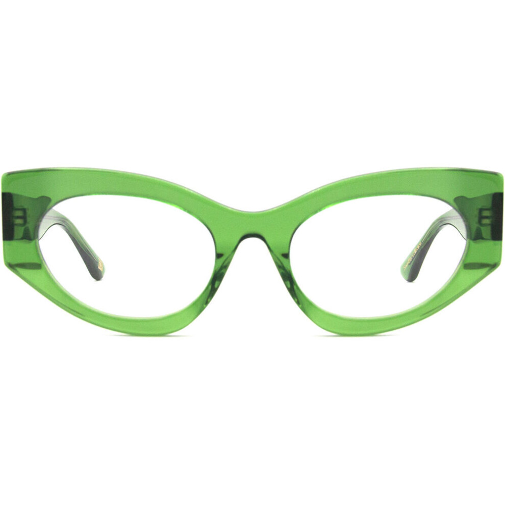 Smartbuy Collection Full Rim Cat Eye Transparent Green Tre 03-C01 Unisex Eyeglasses