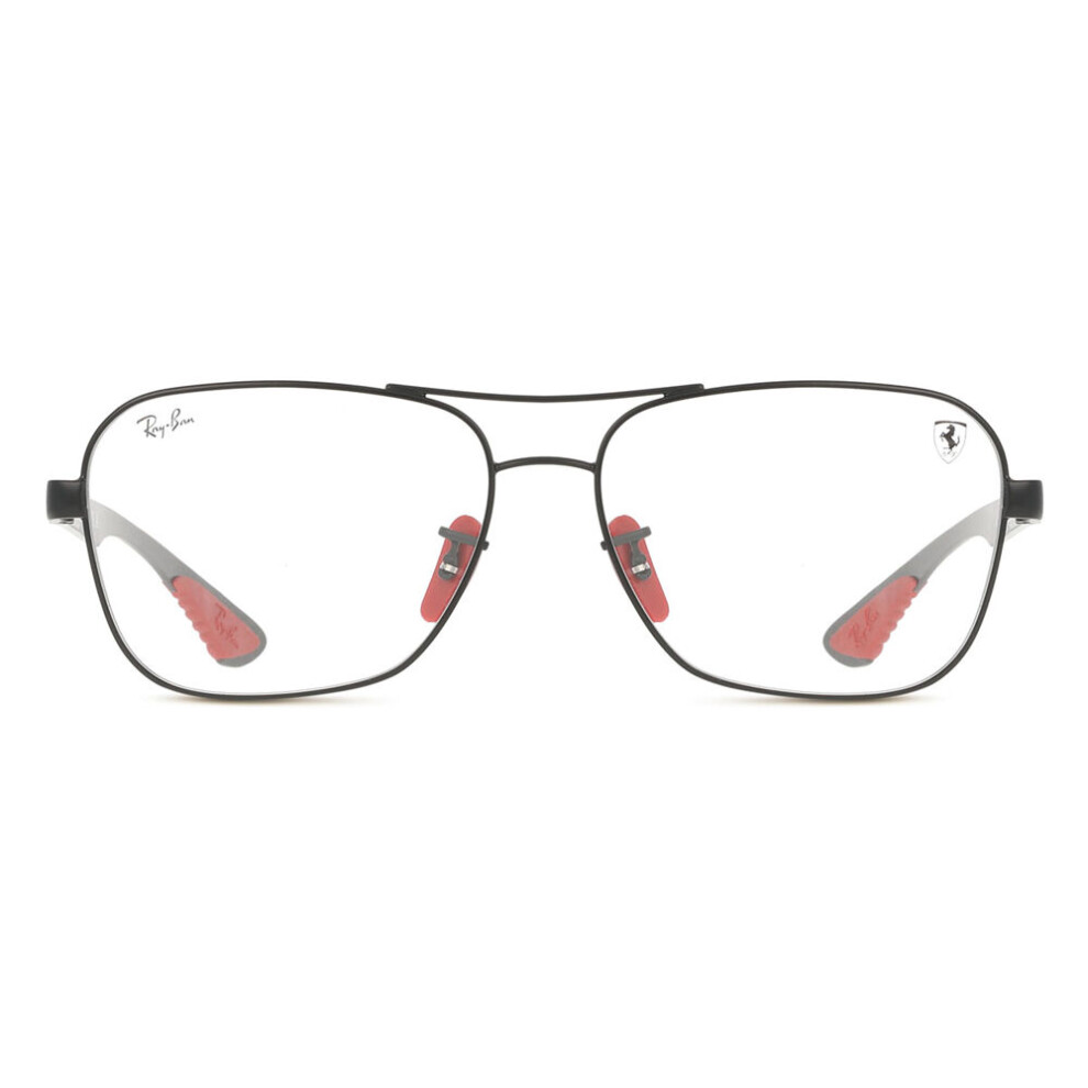 Ray-Ban Eyeglasses Rb8436m Optics Scuderia Ferrari Collection - Dark Carbon Frame Clear Lenses Polarized 58-15, RX8436M - Image 4