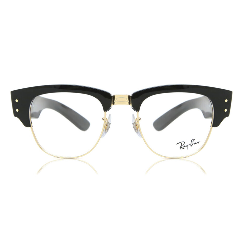 Ray - Ban Unisex Black Rx0316v Mega Clubmaster 2000 Optical Frames Acetate Transparent Squared Normal - Image 4