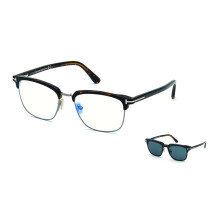 Tom Ford FT5683-B with Clip-On 052 Blue-Light Block Men New Eyeglasses