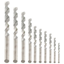 10 Pieces Diamond Drill Bits Set Twist Diamond Tip Drill Bit Heavy Duty Diamond Drill Bit Set for Glass Tile