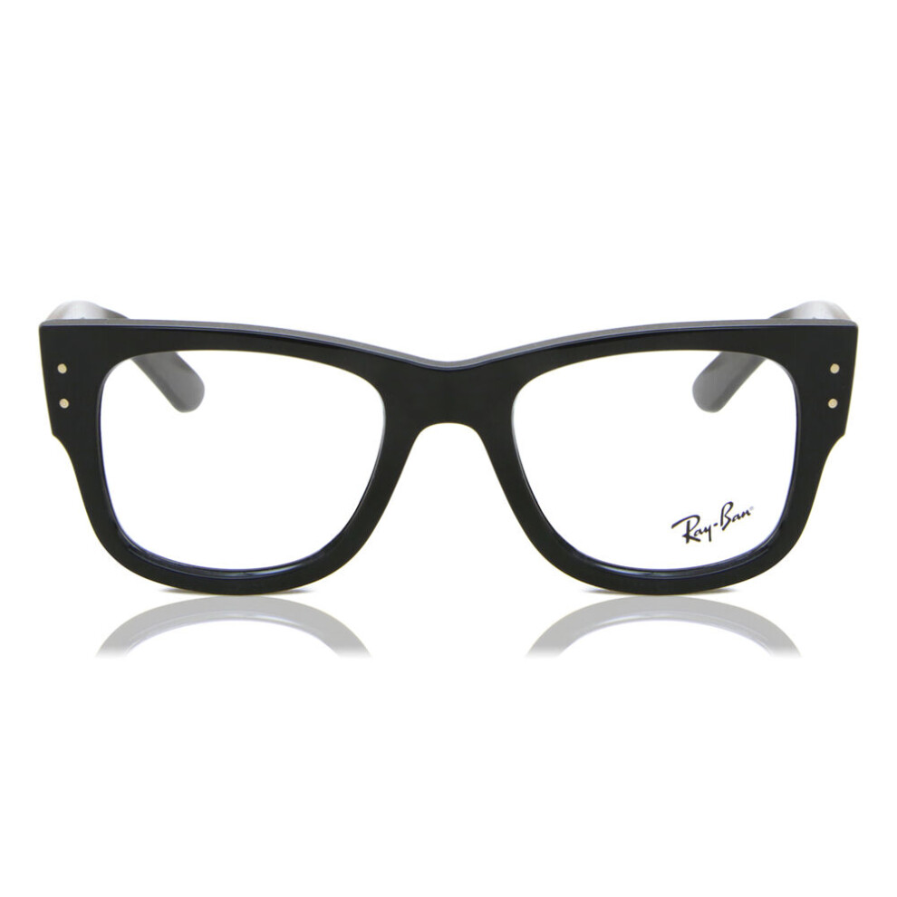 Ray-Ban Eyeglasses Mega Wayfarer Optics - Black Frame Clear Lenses Polarized 51-21, RX0840V - Image 4