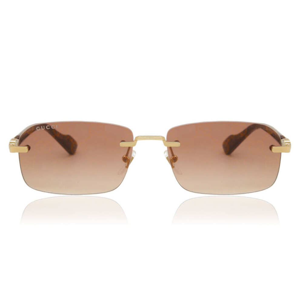 Gucci Gg1221s 004 Men New Sunglasses Gold