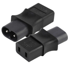 τεμάχια 2 ακίδων αρσενικό Iec 320 C8 σε θηλυκό Iec 320 C9 προσαρμογέας εναλλασσόμενου
