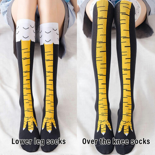 2 ζευγάρια κάλτσες με κοτοπουλένια πόδια, αστείες κάλτσες, ζεστές χειμωνιάτικε 2