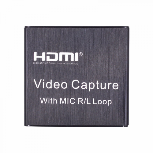 Κάρτα καταγραφής HDMI USB 2025 με μικρόφωνο και βρόχο R/l, 4K 1080P για ζωντανή ροή βίντ 2