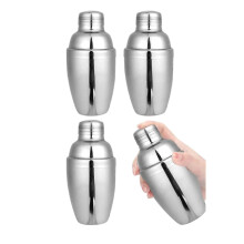 4PCS Mini Cocktail Shaker, Drink Shakers Cocktail,Stainless Mini Martini Shaker, Cocktail Shaker with Strainer, 250ml