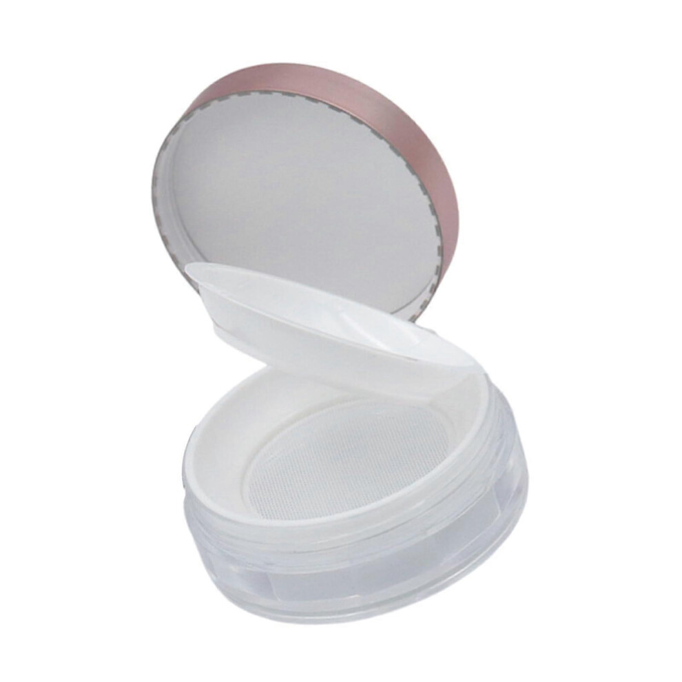 Reusable Empty Loose Powder Container DIYS Makeup Powder Case With Elasticated Net Sifter For Travel No Powder Puff