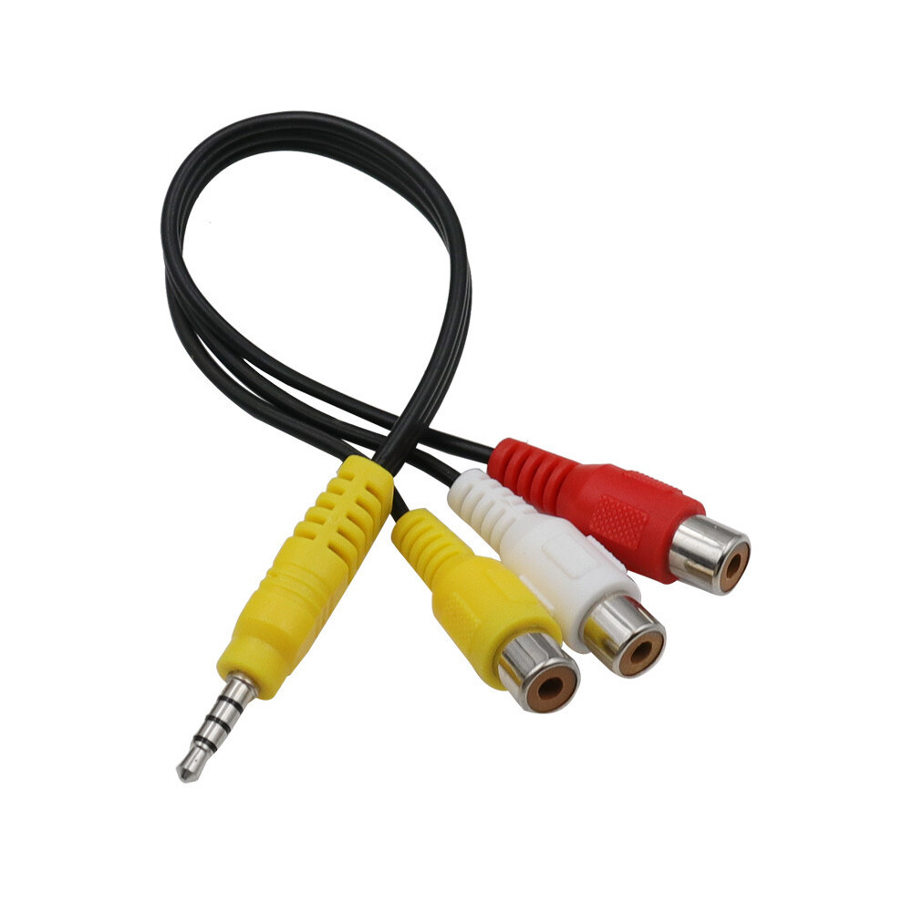 Replacement Compatible With Sony Tv Video Av Component Adapter Cable, 3.5Mm To 3 Rca Av Input Adapter Cbf Signal Cable Compatible Withsony T 6083684318771