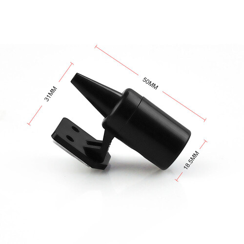 2 Pack Deer Warning Devices Ultrasonic Wind Whistle Sonic Alert Warning Universal Black Silver Whistles System 2