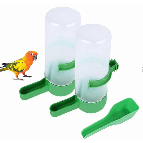 2-Pack Auto Bird Feeder and Waterer for Parakeets